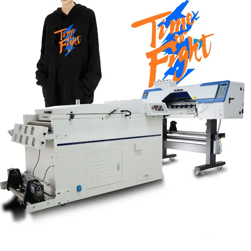 Factory  white ink clothing heat transfer printer DTF printer inkjet clothing printer with powder shacker machine