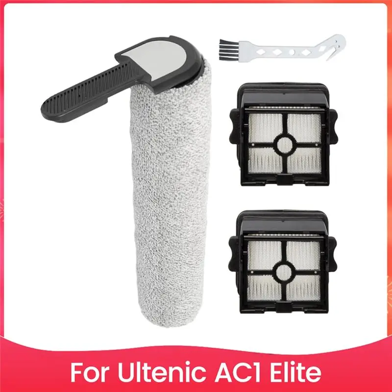 

TAIGH-Replacement Brush Roller & Hepa Filter Forultenic AC1 Elite Wet Dry Vacuum Cleaner Filter Replacement Parts