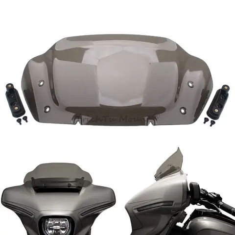 Harley Street Glide FLHX/I CVO FLHXSE 2023 2024+ Moto 프론트 어퍼 페어링 윈드 실드 10