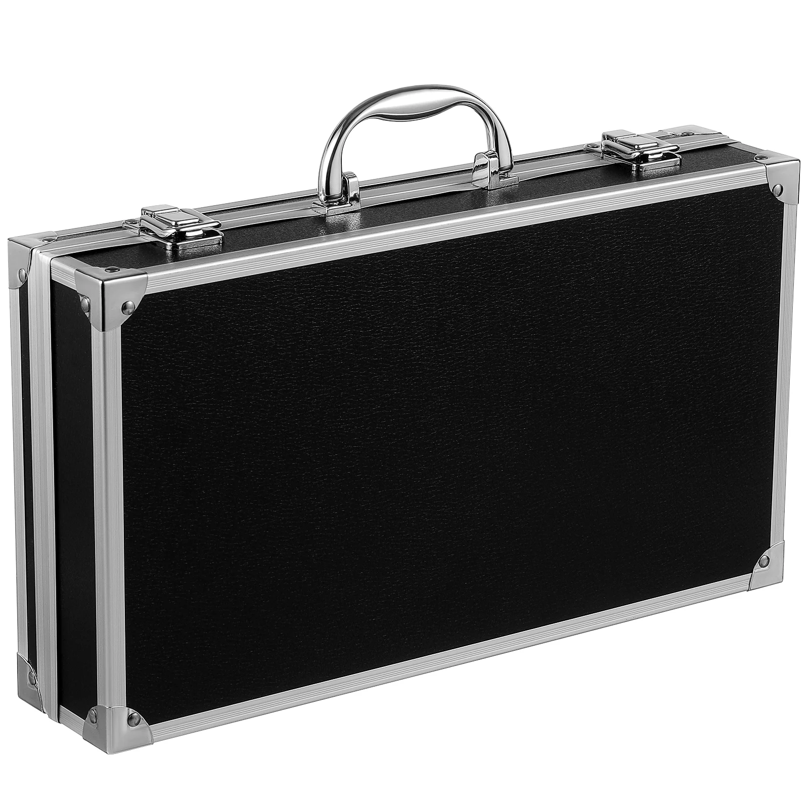 Aluminum Briefcase for Men Wireless Mic Hard Cases Box Tool Organizer Black Child Large Storage Bins