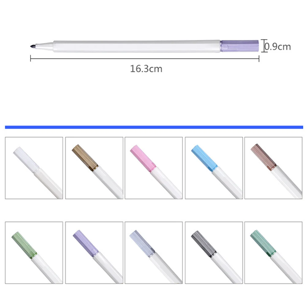 

Metallic Pen Fine Tip Paint Marker For Art Sketching Coloring Journaling Calligraphy Manga Illustration Brush Pen