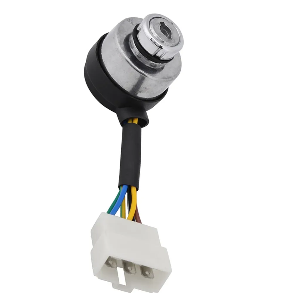 6 Wire Ignition Key Switch Ignition Start Universal Fit Starter Switch Push Button Start 2 Keys Included 6 Wire Switch