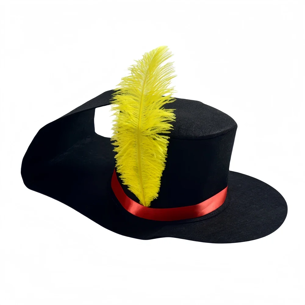 سنور في الأحذية القط تأثيري قبعة الكبار الاطفال قبعة مع ريشة زي اكسسوارات الأطفال لعب الأدوار هالوين كرنفال البدلة الدعائم