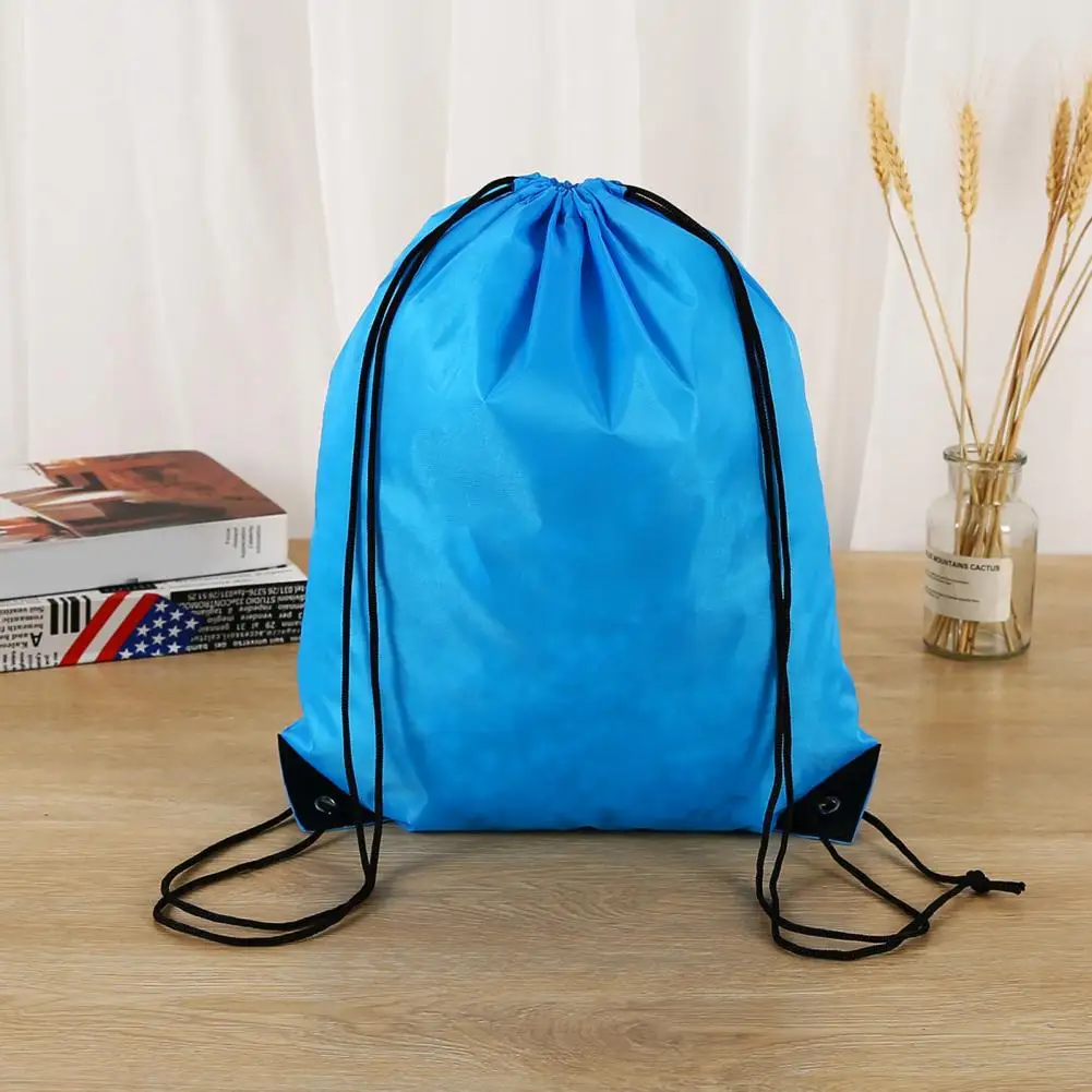 

String Bag Fashion Folding Drawstring Bag Multi-color Drawstring Pocket Folding Sport Backpack for Cycling