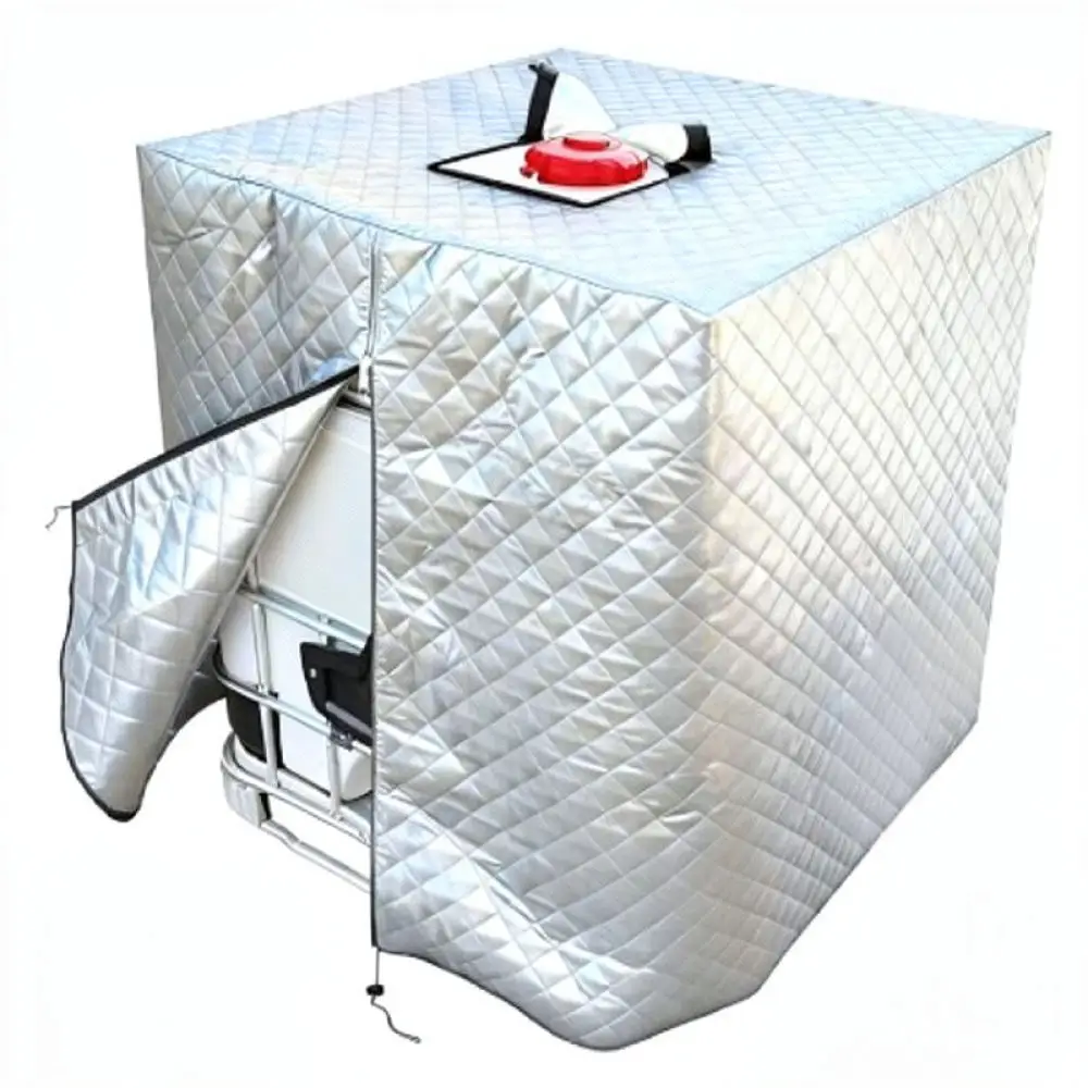 Waterproof IBC Tank Cover 210D Oxford Fabric Outdoor Garden Protector Heavy Duty Weather Resistant Storage Shield