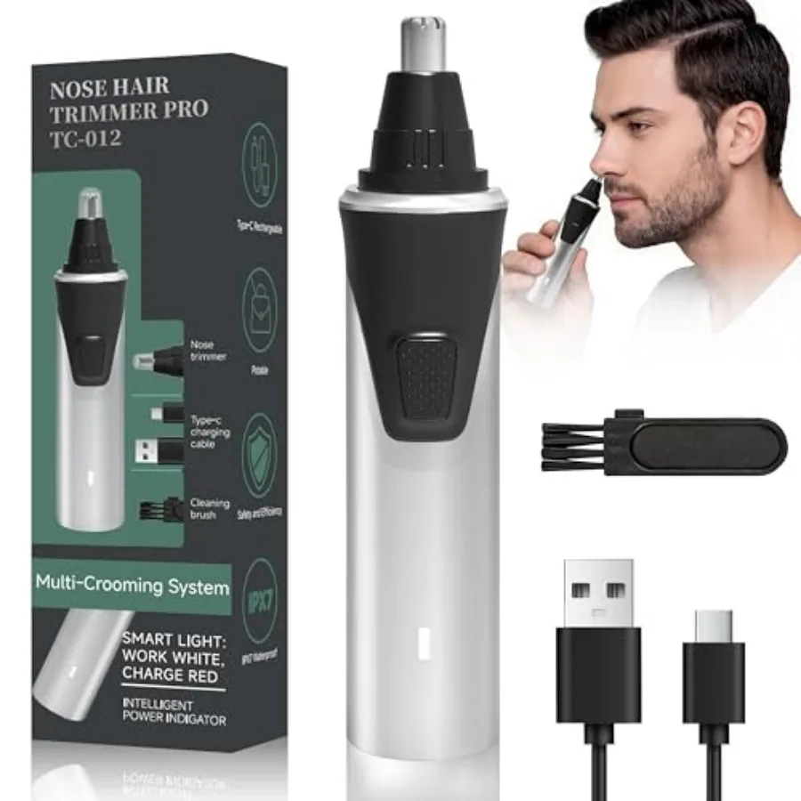 

Ear and Nose Hair Trimmer Clipper for Men and Women, 2026 Professional Painless IPX7 Waterproof for Wet/Dry Use