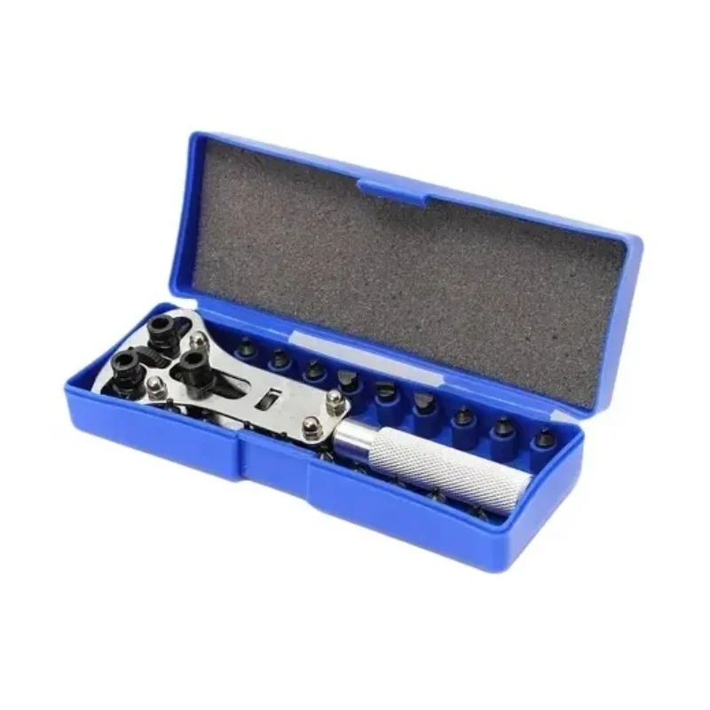 Einstellbare Schraube Zurück Remover Schlüssel Legierung Uhr Fall Öffner Drei Backen Öffnen Abdeckung Werkzeug Unten Öffner Uhr Reparatur Tools Kit