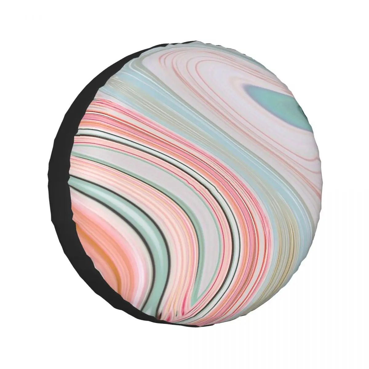 Custom Preppy Girly Chic Minimalist Marble Pattern Spare Tire Cover for Jeep SUV RV 4WD Trailer 4x4 Wheel Protector Covers