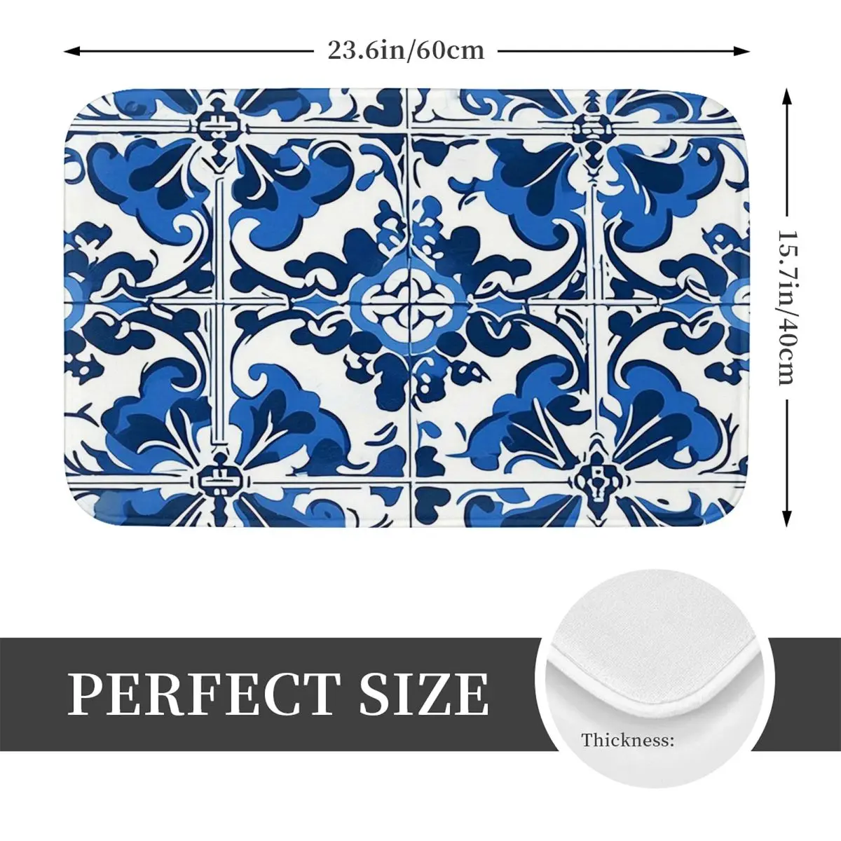 Amalfi Coast Inspired Italian Tile Design For A Beautiful Home Decor Anti-slip Doormat Floor Mat Carpet Rug Kitchen Footpad Mats