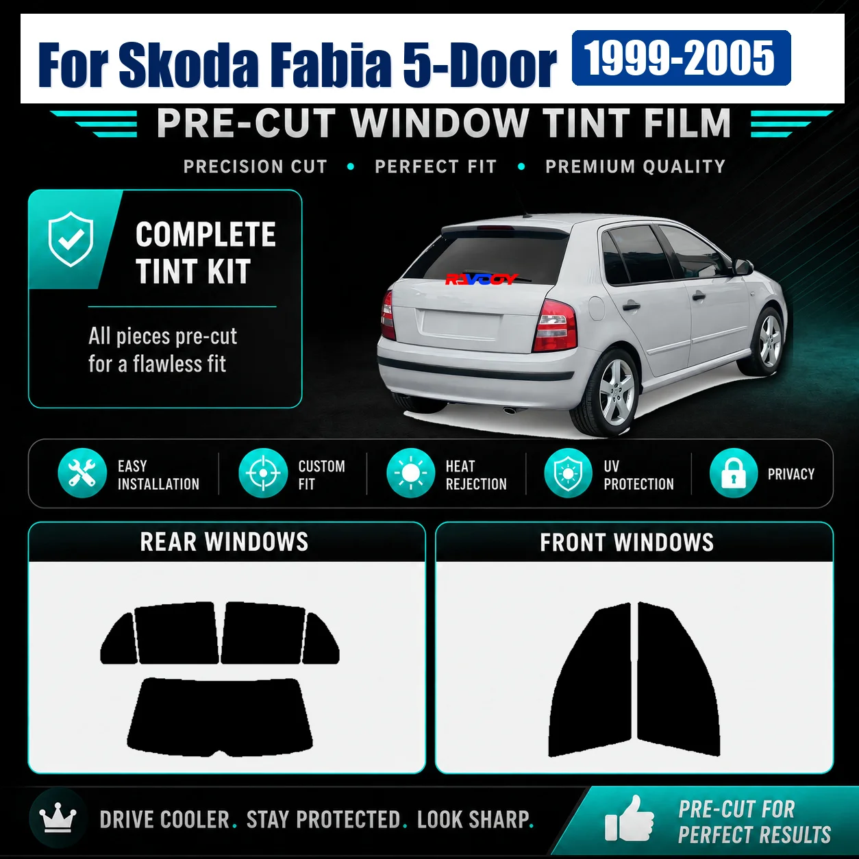 for-skoda-fabia-5-door-1999-2005-sun-shade-film-pro-grade-front-window-rear-window-removable-reusable-film
