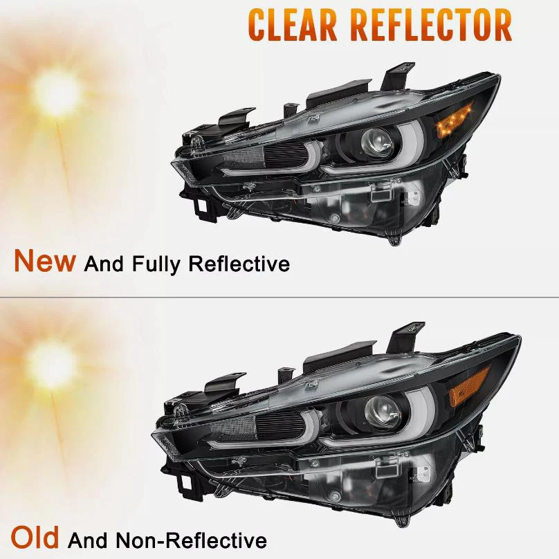 مصابيح أمامية LED للمركبة LED يمين يسار عالي الجودة - مع AFS متينة لمازدا CX-5 2022 2023 2024 مصباح أمامي LED للسيارة