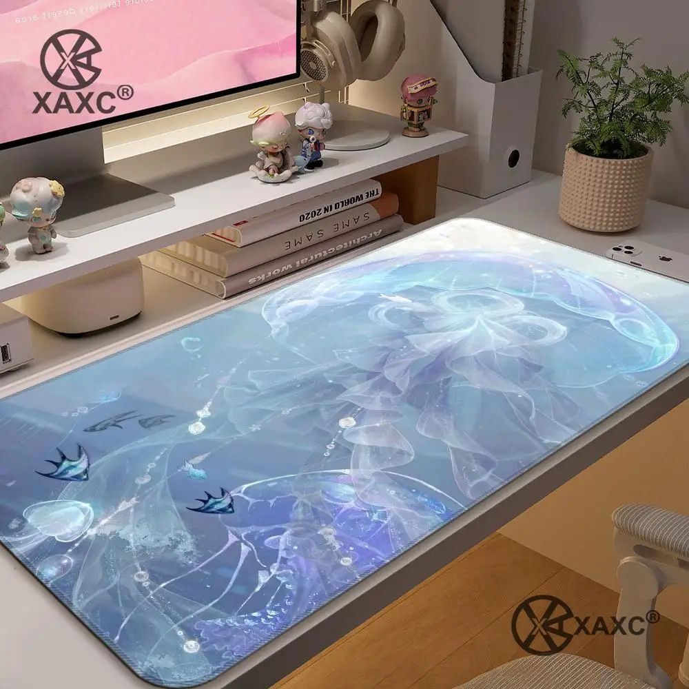 Ocean Jellyfish Pattern Design XXL Mouse Pad Desk Mat Gaming pad pc accessories Computer keyboard mouse pad Office carpet HYBXXC