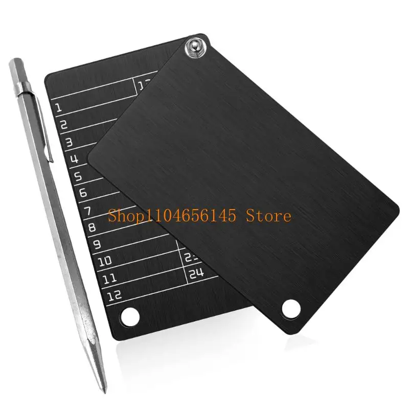 5asd 2 Aluminum Refrigeration Wallets For 24 Word Phrases Includes Engraving Tool