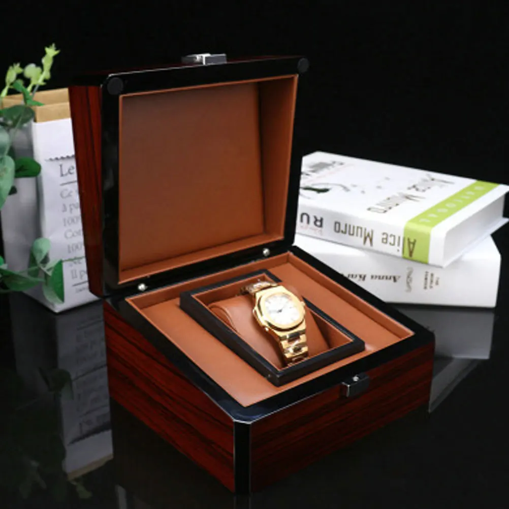 

Wooden Watch Case Luxury Storage Box Jewelry Holder Detachable Pillow Organizer for Watches and Accessories Watch Box