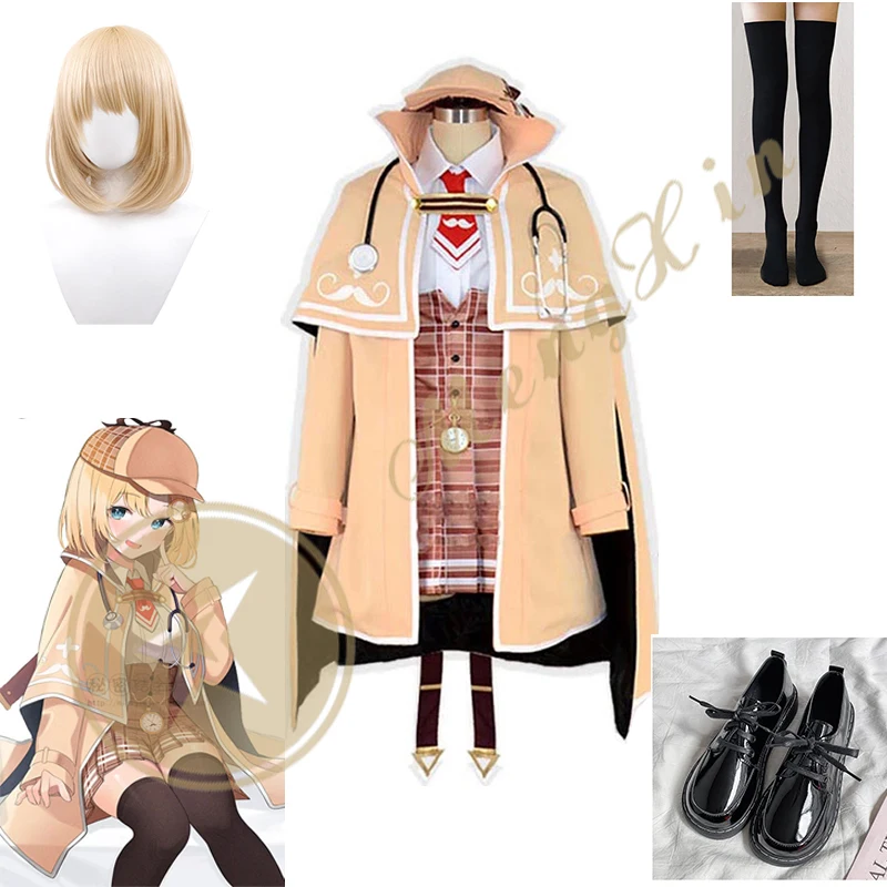 Anime VTuber Hololive Watson Amelia Cosplay Costume Lovely School Uniform Activity Party Halloween Clothing Custom Made