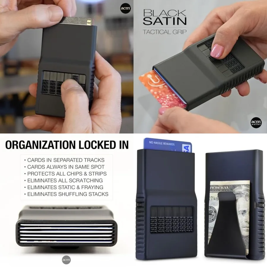 

ACM 0 Featherweight Wallet - Exact Card Select and Storage - Patented Scratch and Damage Free Card Protection