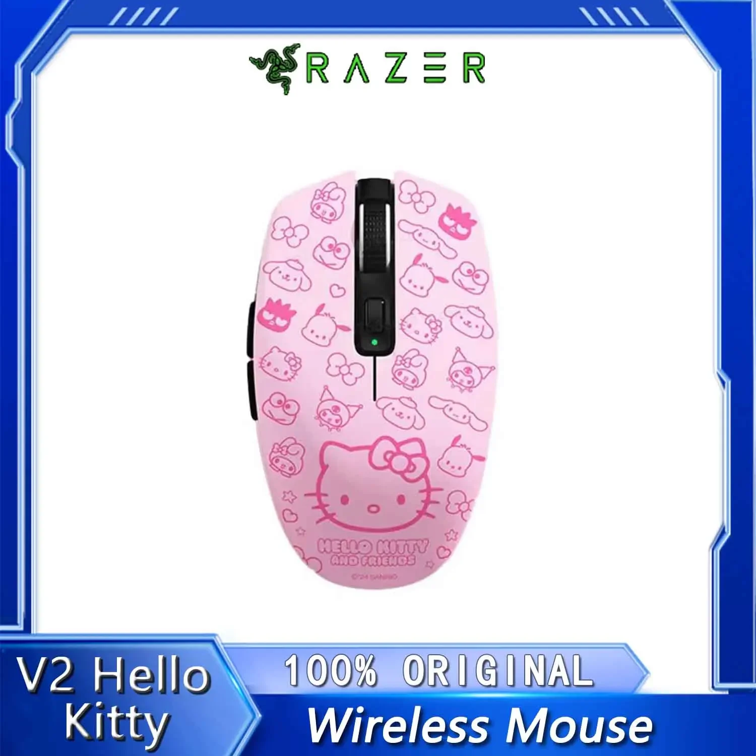 Razer Orochi V2 Hello Kitty & Friends Edition Dual Wireless Gaming Mouse HyperSpeed Wireless and Bluetooth 60g Ultra-Lightweight