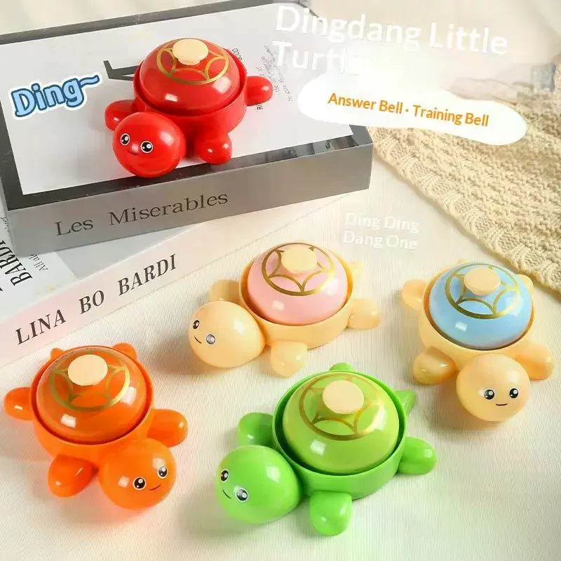 Cute Turtle Themed Call Bells Press Answer Bell: Mini Hand Desktop Toy Reward Game Home Restaurant Party