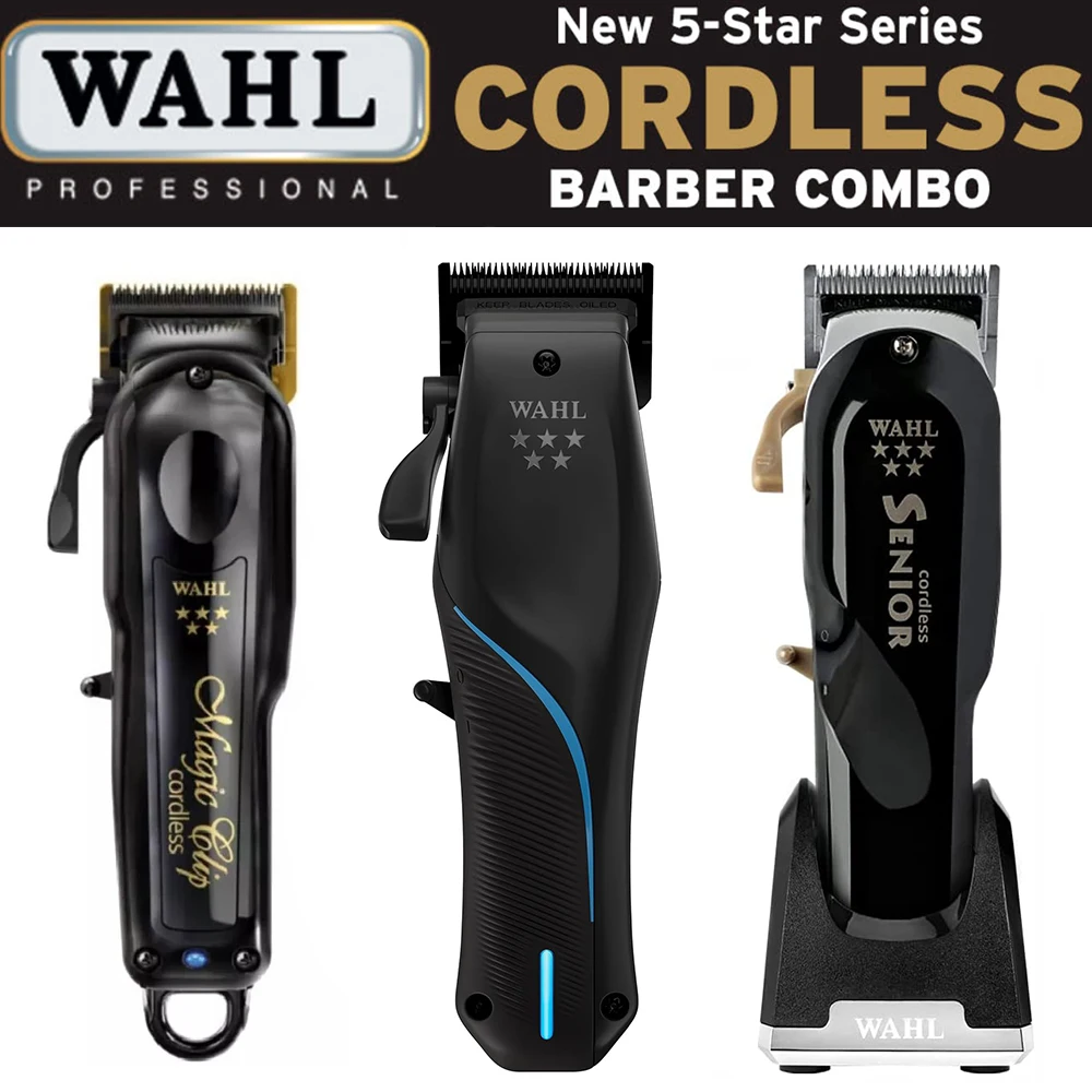 

Профессиональная машинка для стрижки волос Wahl Vapor 8148 Magic Clip Senior Barber, беспроводная машинка для стрижки волос, триммер для волос и бритва с фольгой для парикмахеров и стилистов
