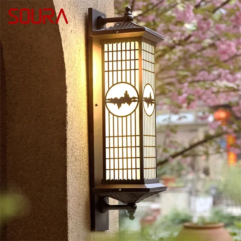 SOURA Contemporary LED Outdoor Wall Lamps Electric Simplicity Waterproof Balcony Hallway Courtyard Villa Gate Hotel