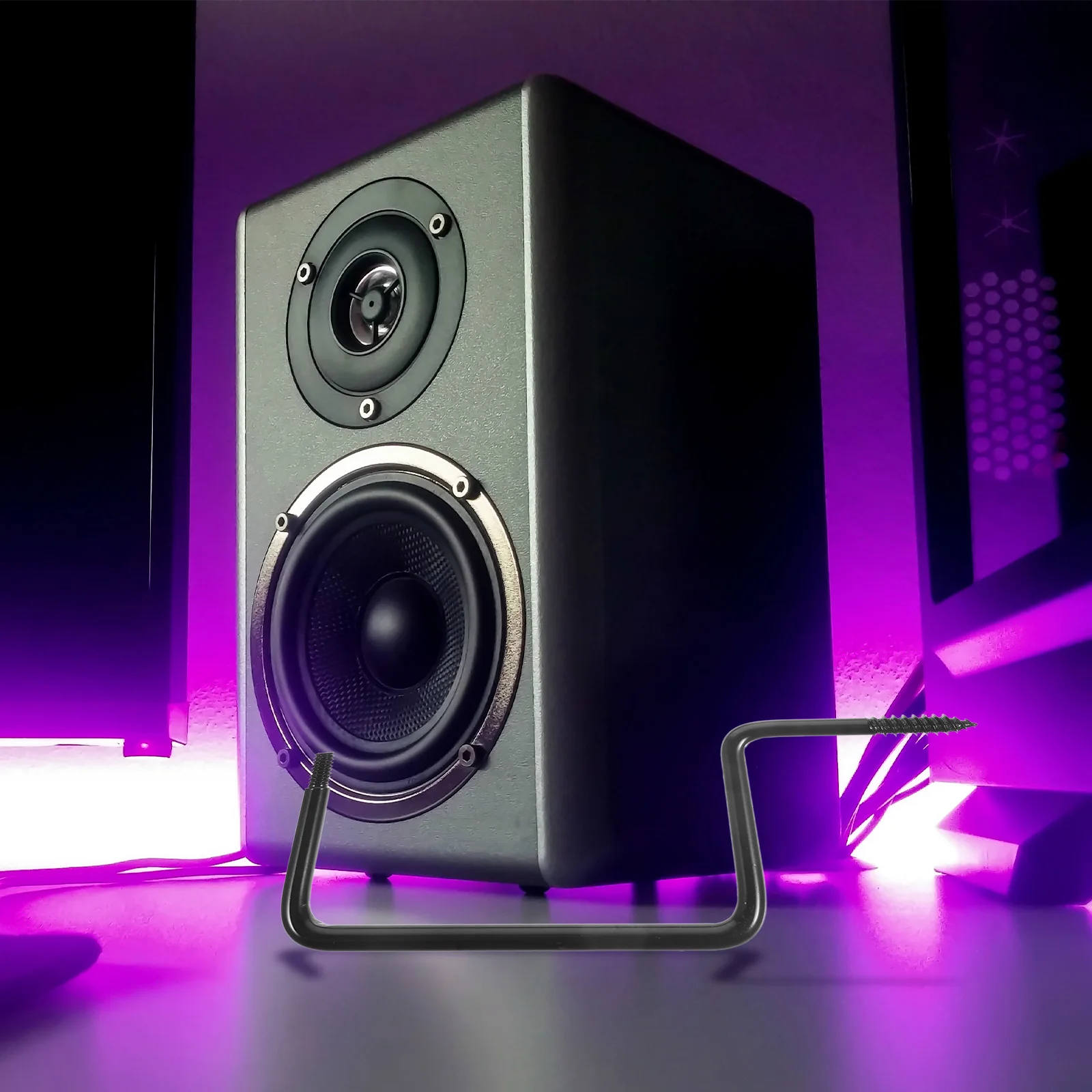 

2Pcs Durable Rustic Iron Hook Outdoor Light Hanger Simple Installation Garden Fence Balcony Decorative Hanger Iron Hook