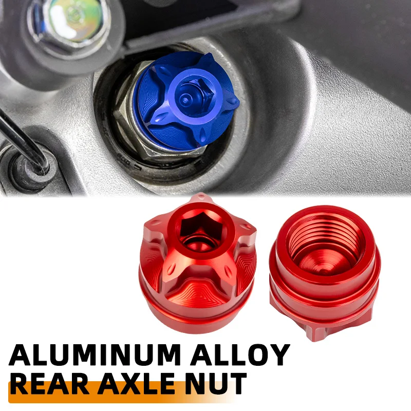 For Yamaha NMAX155 NMAX125 NMAX160 NMAX155 Motorcycle Accessories CNC Rear Axle Nut Anti-Rust Cover Rear Wheel Screw Metal Cover