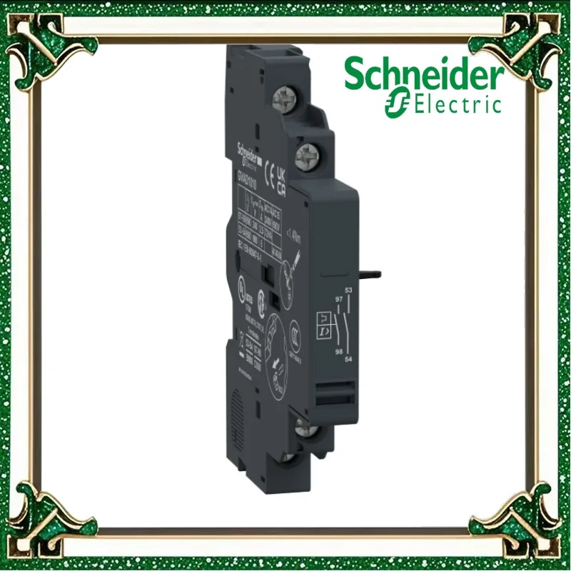 

GVAD1010 TeSys Deca GV2/GV3 instantaneous auxiliary contacts and fault signal contacts, side mounted, with 1N /O (fault) +1NO