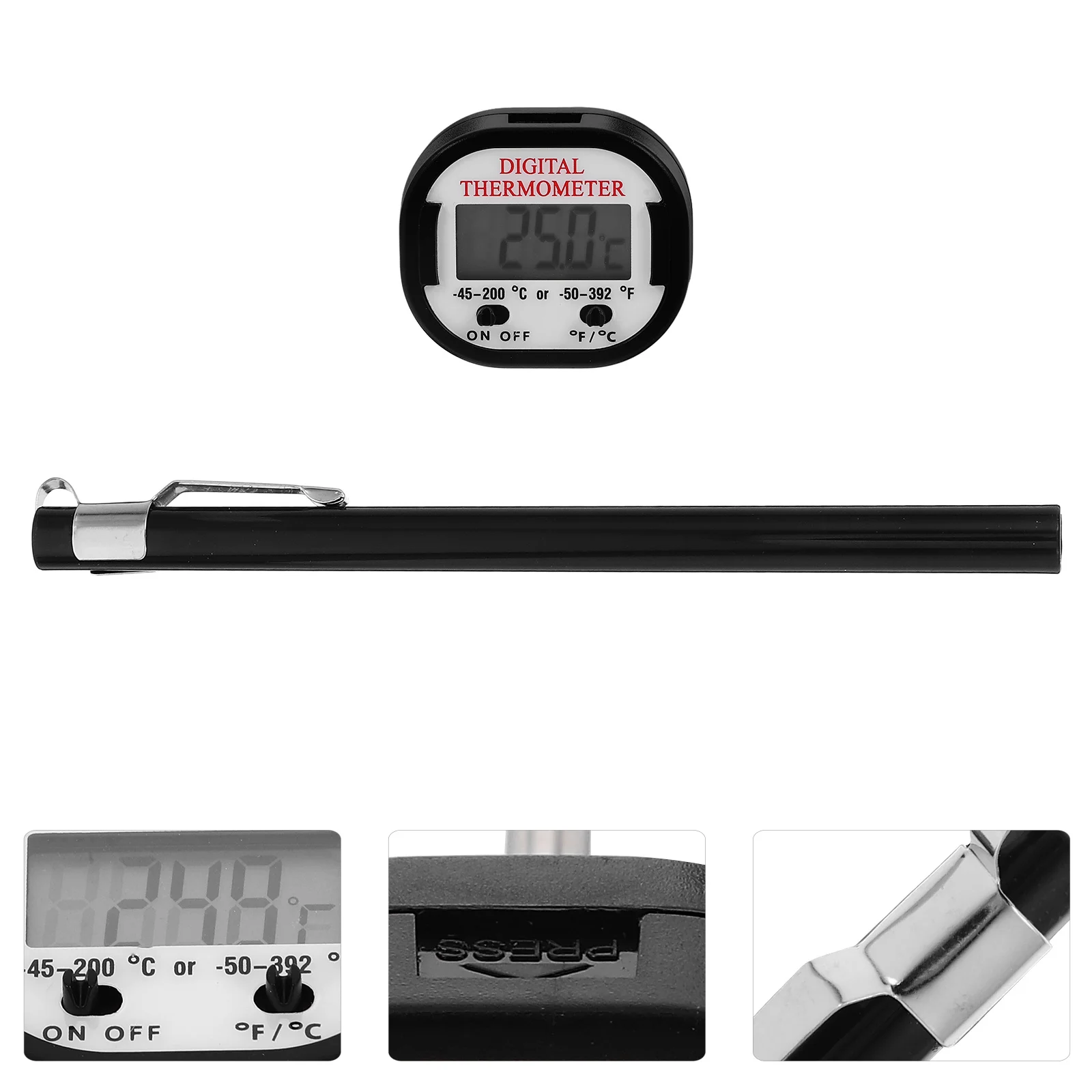 

Food Digital Meat Thermometer Fast Reading Baking Cooking Bbq Grill Oven Safe Kitchen Thermometer Poultry Steak
