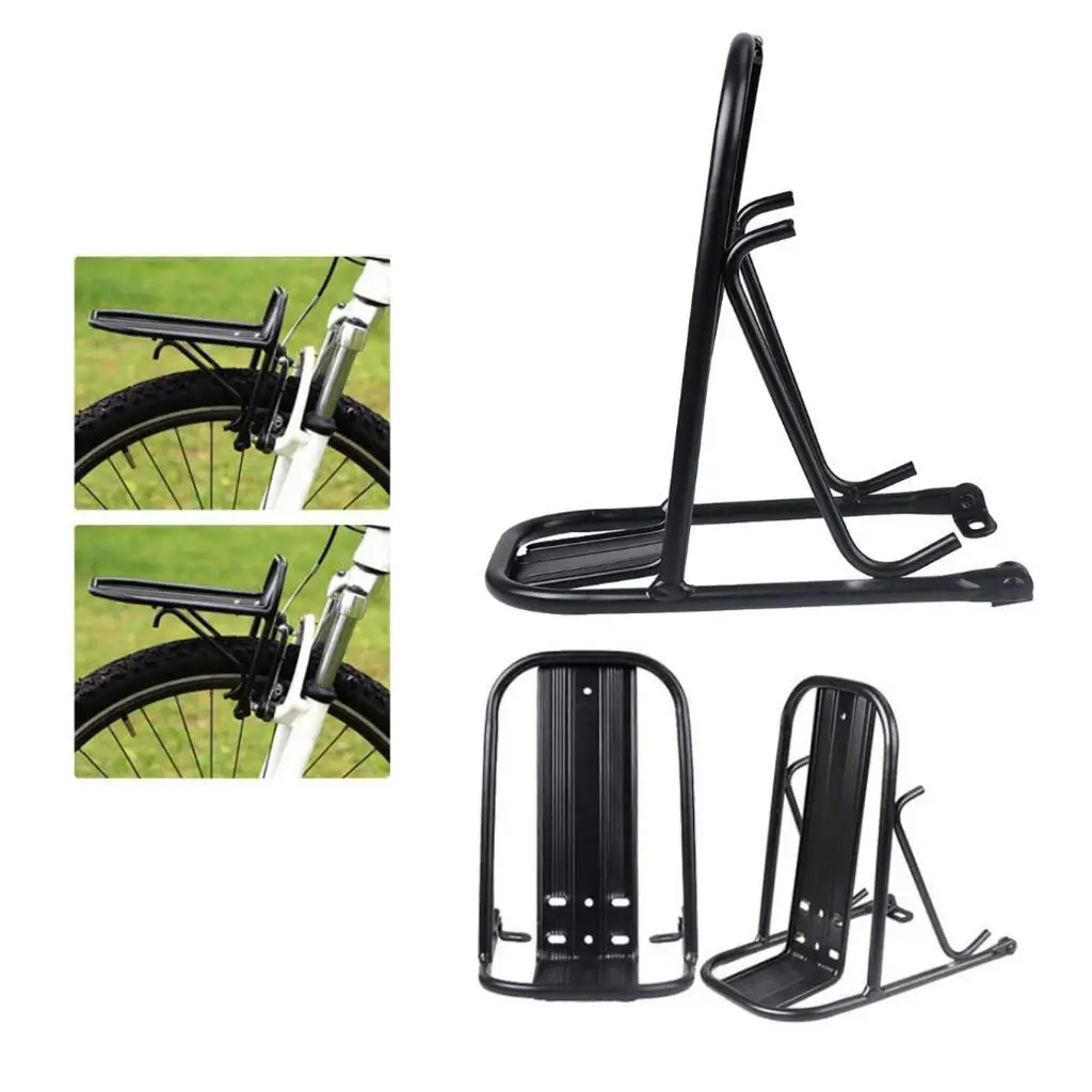 Universal Bike Front Cargo Rack, 15kg Capacidade, Adulto Bikes Suporte, Acessório Ciclo