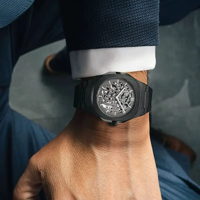 2026 Summer Sale Gorman Watch Fashion Skeleton Mechanical Watches Automatic Movement And Night Light Steel Advanced Lovers Clock