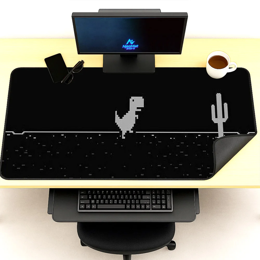 

Unlimited Large Mouse Pad Black Computer Mat Gaming Accessories Office Desk Decoration Carpet Non-slip Keyboard Pad 160 Meter