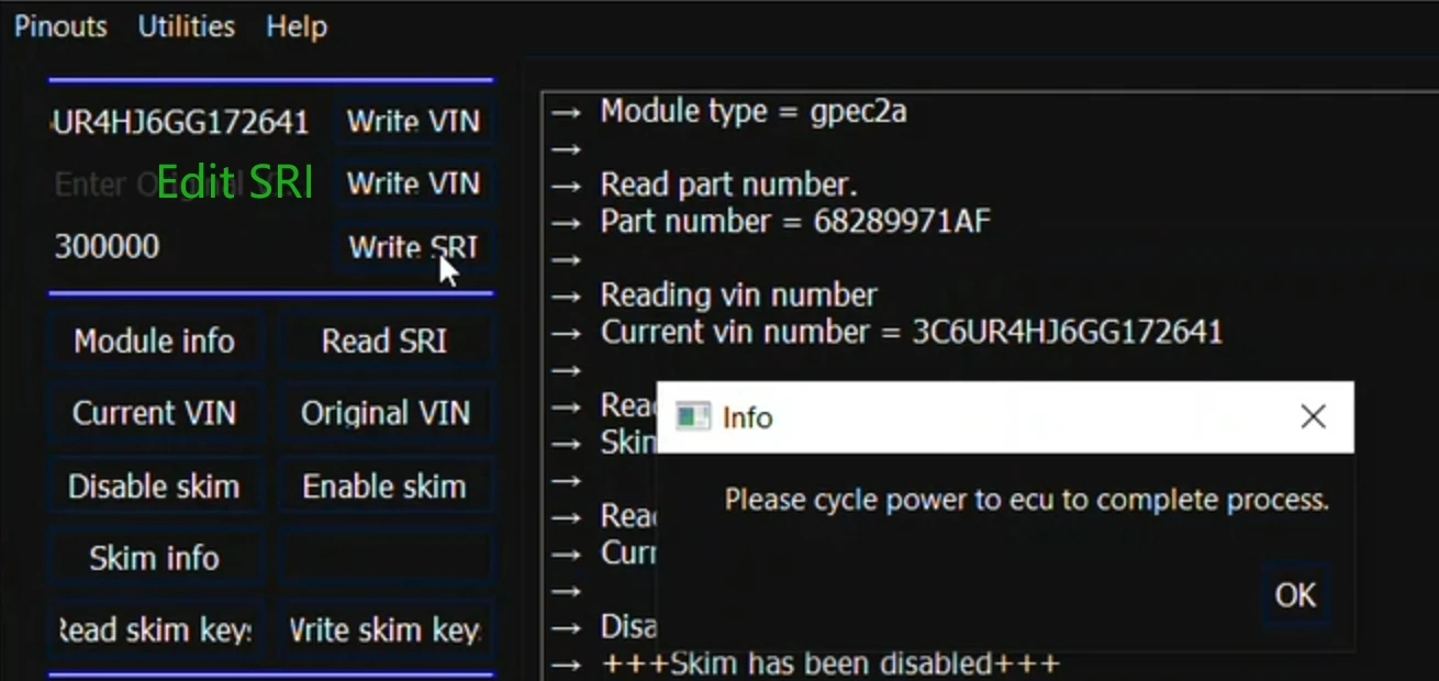 For Chrysler AEMT MAXX VIN Editor Program PCMs Edit Skim Security Use GPEC for 2022 Chrysler/Dodge/Jeep Gas Diesel Support J2534