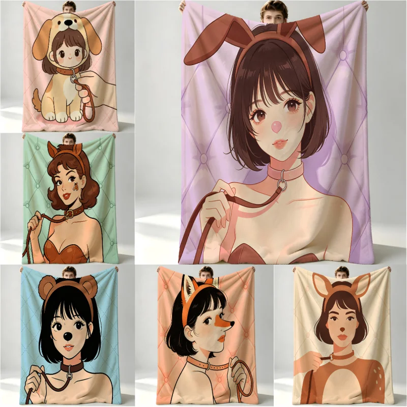 Couverture en flanelle Euphoria Season 3 Woof Woof Girl, couverture légère et confortable pour lit, canapé, voyage