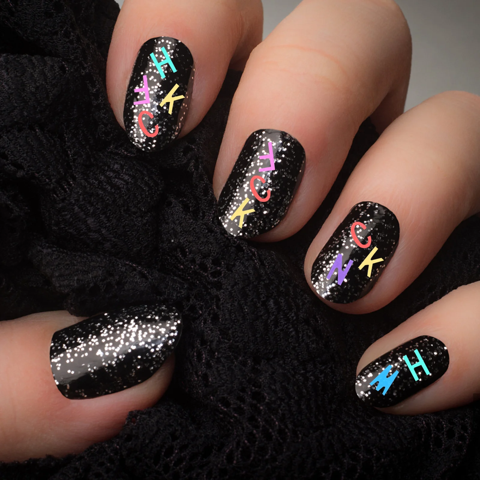 

1 Box Letter Shaped Sequins For Nail Art Decoration Makeup Manicure Diy Supplies Party Rave Beauty Salon Accessories