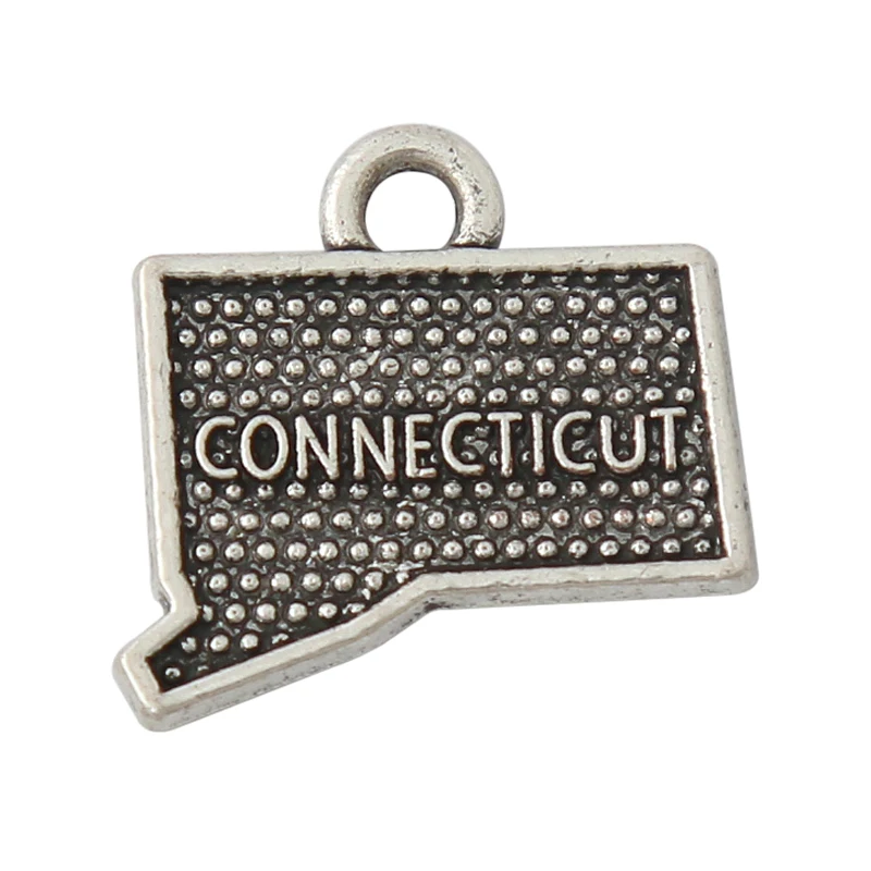 

Alloy American State Of Connecticut Map Jewelry Finding Charms 15*16mm 50pcs AAC1187