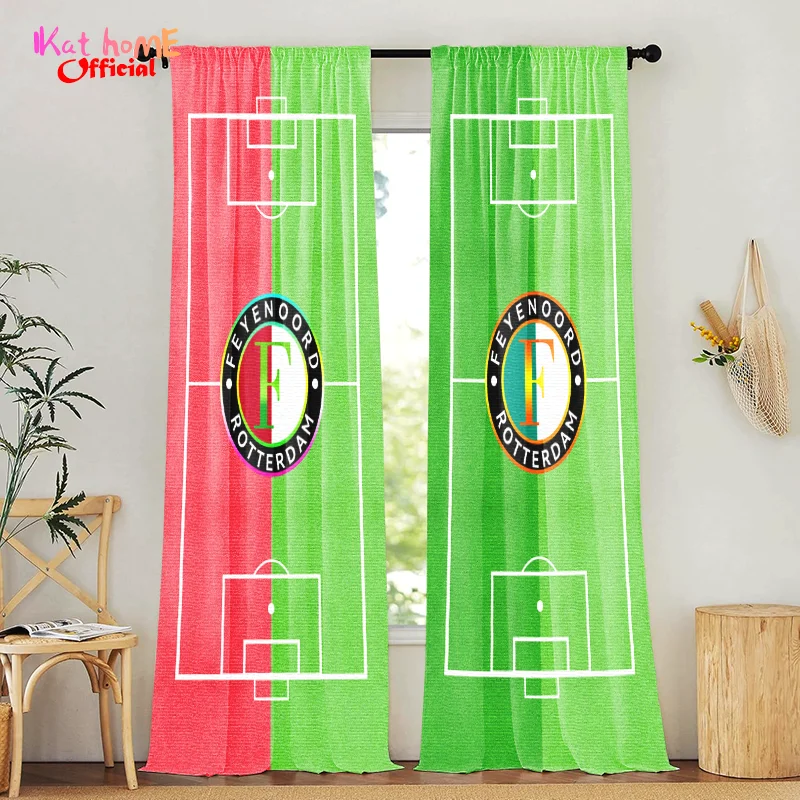 Feyenoord Football Field Window Curtains Living Room Blackout Curtain Bedroom Kitchen Bathroom Office Meetingroom Home Decor New