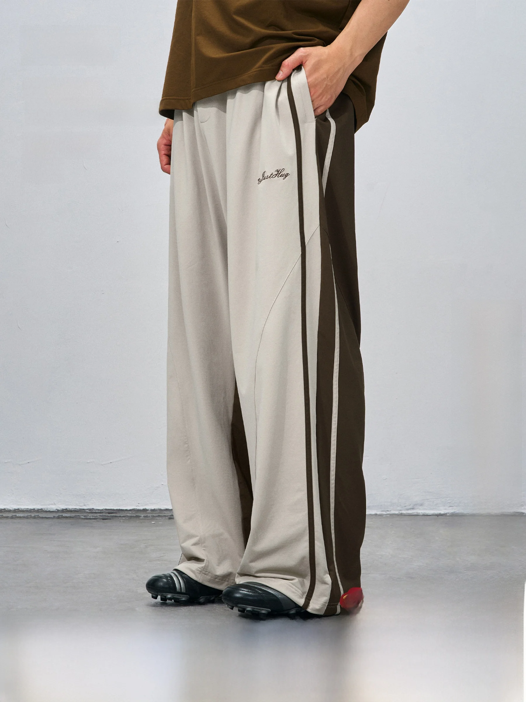 

Мужские повседневные брюки BJHG с цветными вставками, свободного кроя, летние, новый стиль, быстросохнущие, функциональные, прямые, в американском стиле, из полиэстера