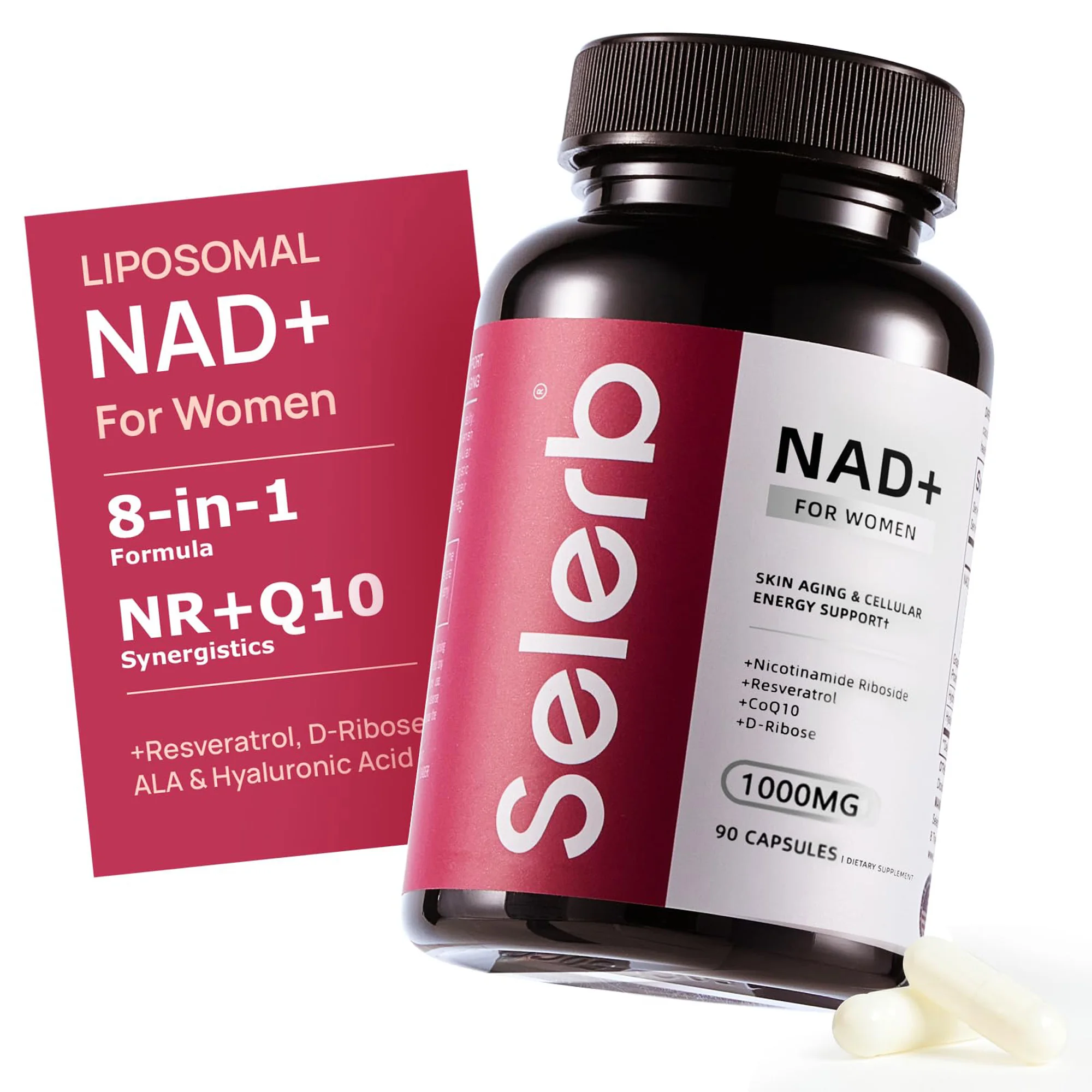 

NAD+ Supplement - Boost NAD+ Levels, Energy & Anti-Aging Support - Superior Absorption, Vegan