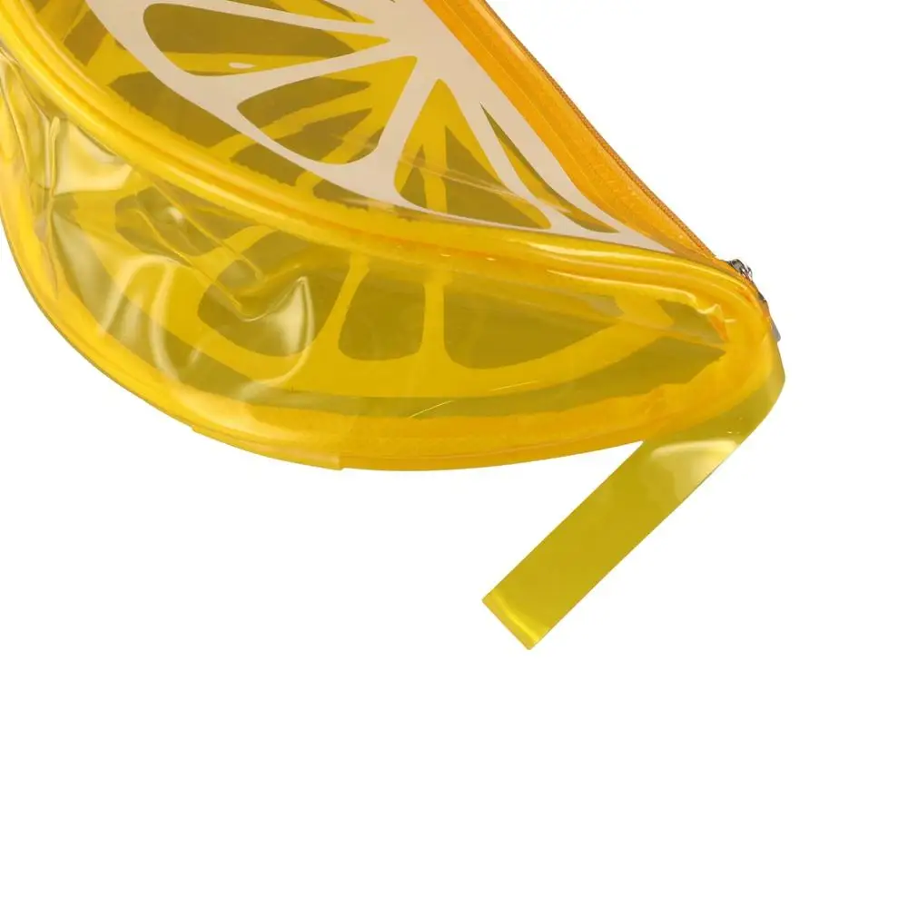 

Transparent Lemon Cosmetic Bag Waterproof Large-Capacity Lemon Makeup Case Professional Space Saving Zipper Toiletry Bag Travel