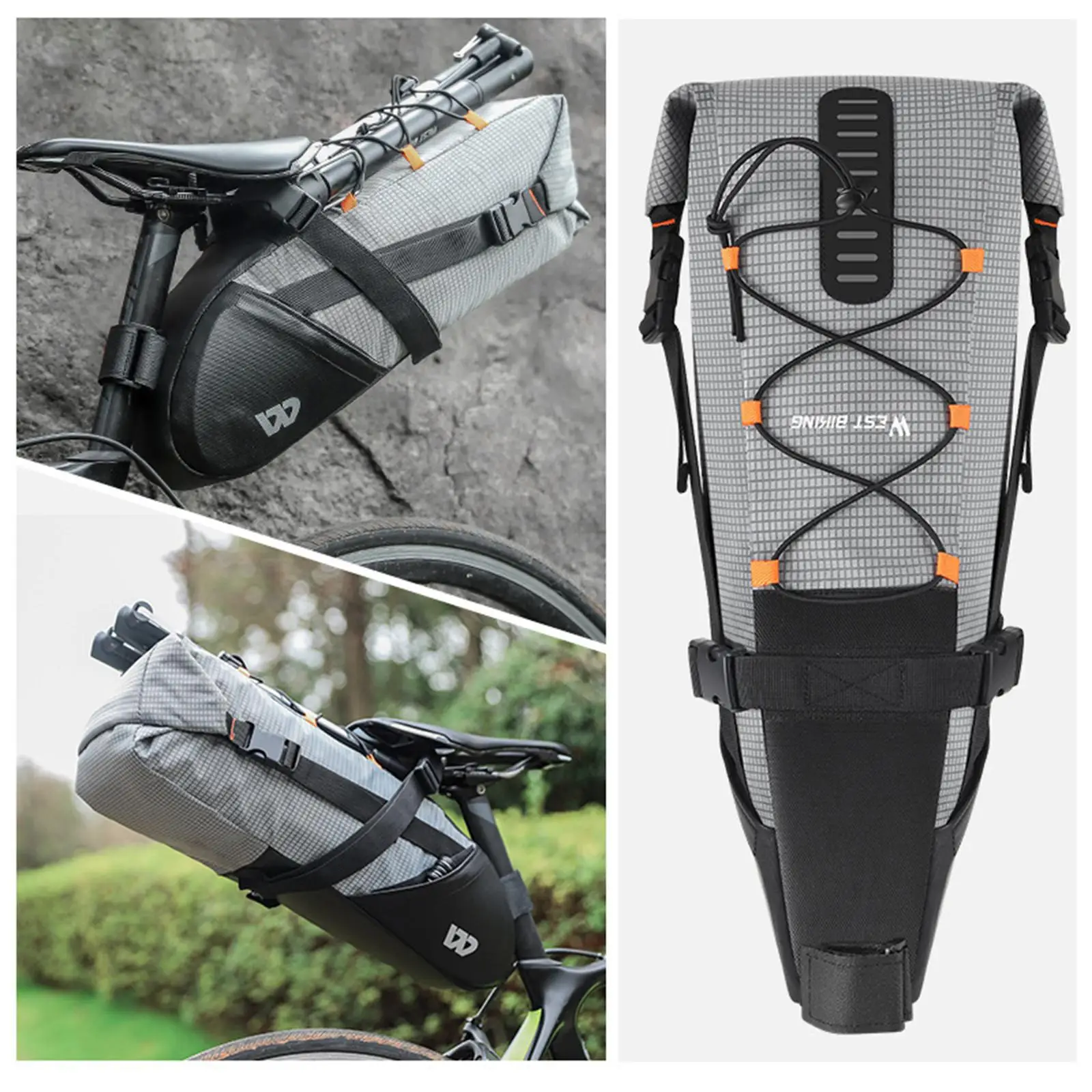 

Велосипедная сумка-багажник 10 л, большая вместимость, водонепроницаемая, для сиденья или заднего багажника, для хранения, велосипедные задние сумки-панниеры