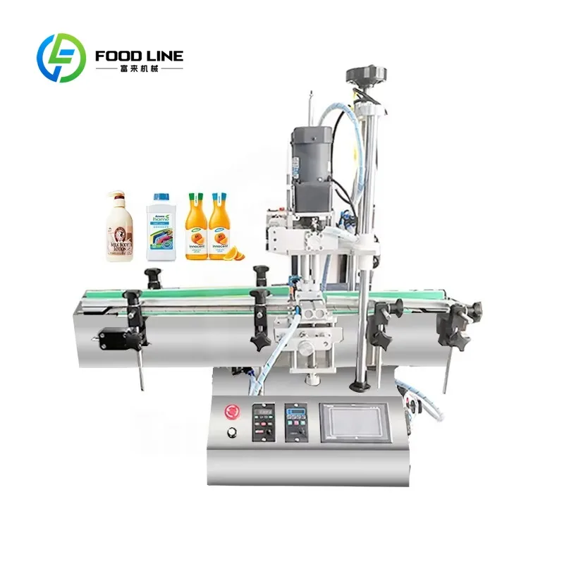 Customized Semi Automatic Screw Capping Machine, PET Plastic Glass Dropper Jars Cans Vial Nasal Spray Twist Torque Capper