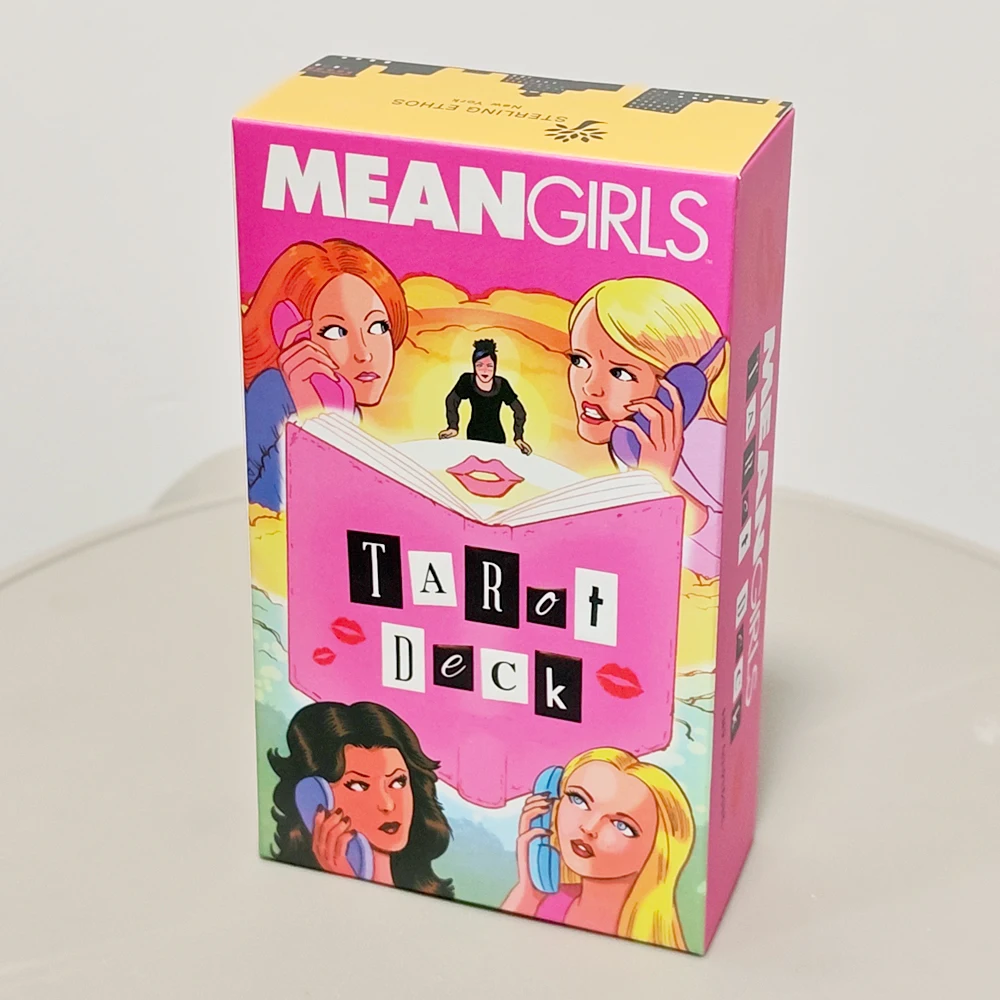 Baraja de tarot de Mean Girls - 12*7 cm con Regina George, Cady Heron y The Plastics - 78 cartas completamente ilustradas
