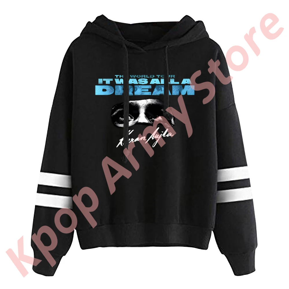 Karan Aujla 2024 Tour Pullovers Pocketless Parallel Bars Sleeve Streetwear New Logo Sweatshirts