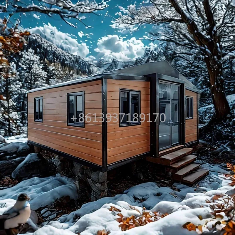 40ft Portable Expandable Foldable Container Houses with 1 2 3 Bedroom and Fully Functional Kitchen & Bathroom - Modular