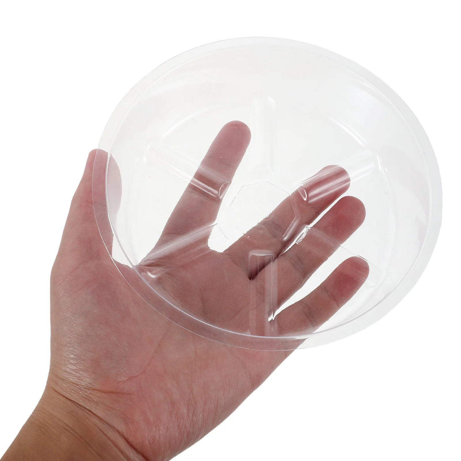 

12pcs Plastic Flower Pot Tray 6'' Clear Round Plant Saucer For Pots Water Drip Catcher Plate Drainage Base Planter Dish Garden