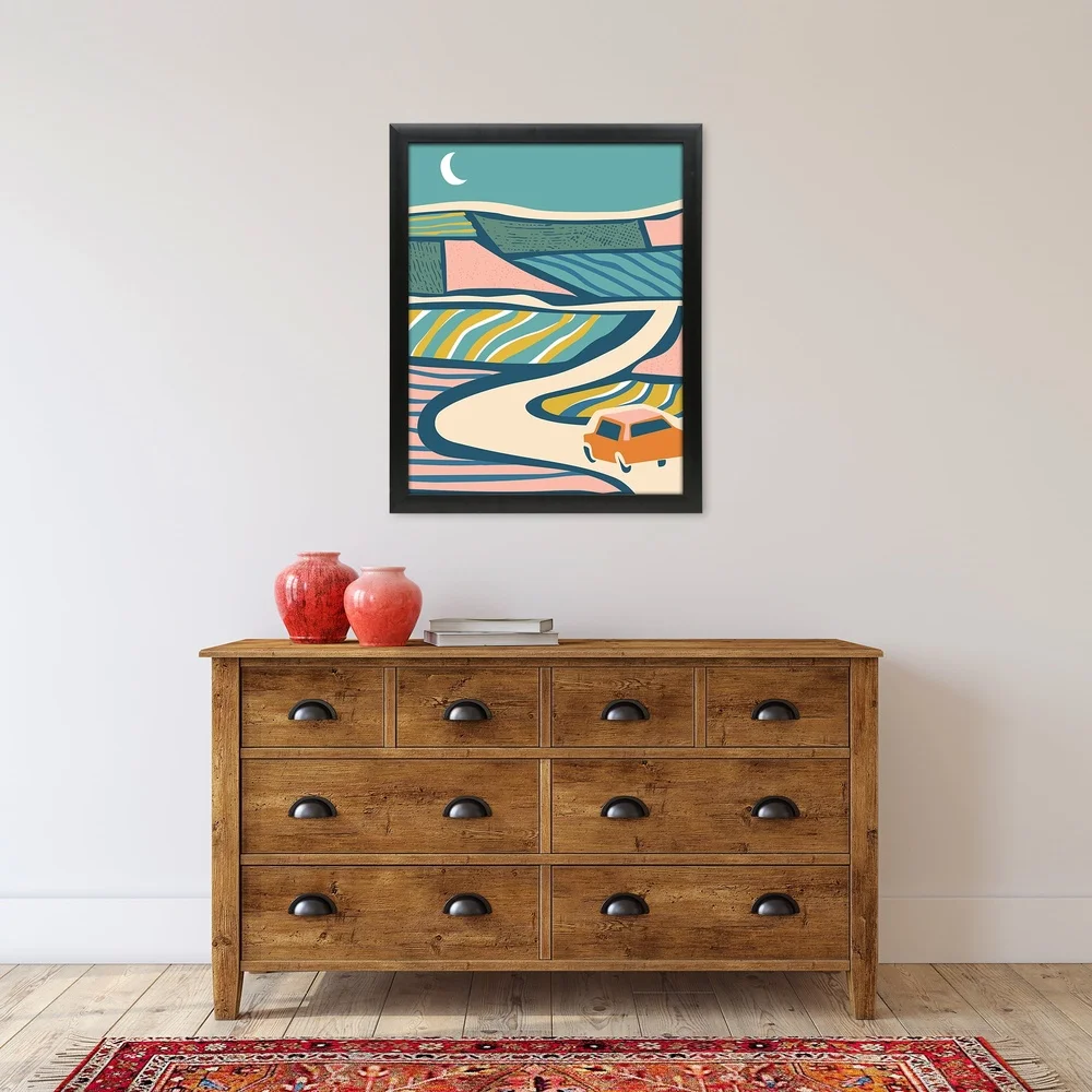 Black Poster Frame 20x30 Museum Quality Frame High Design Easy Mounting Versatile Hanging Options Acrylic Front Dust Protection