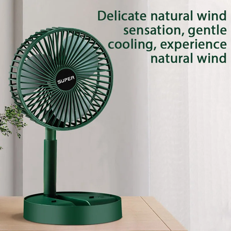 مروحة كهربائية صغيرة قابلة للطي USB مراوح سطح المكتب هادئة قابلة للسحب مروحة تبريد صغيرة للمنزل والمكتب ومراوح الطاولة ومبرد الهواء