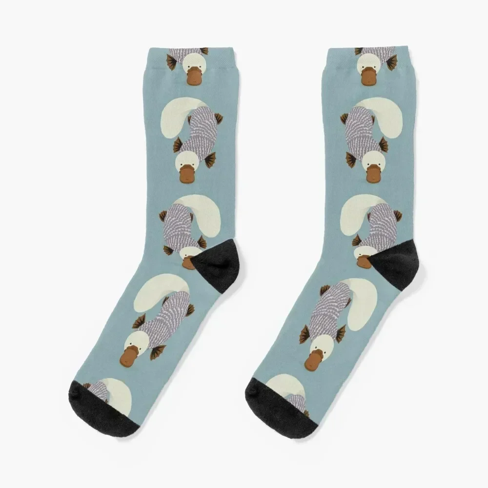 Whimsical Platypus Socks snow aesthetic man Running Socks For Men Women's