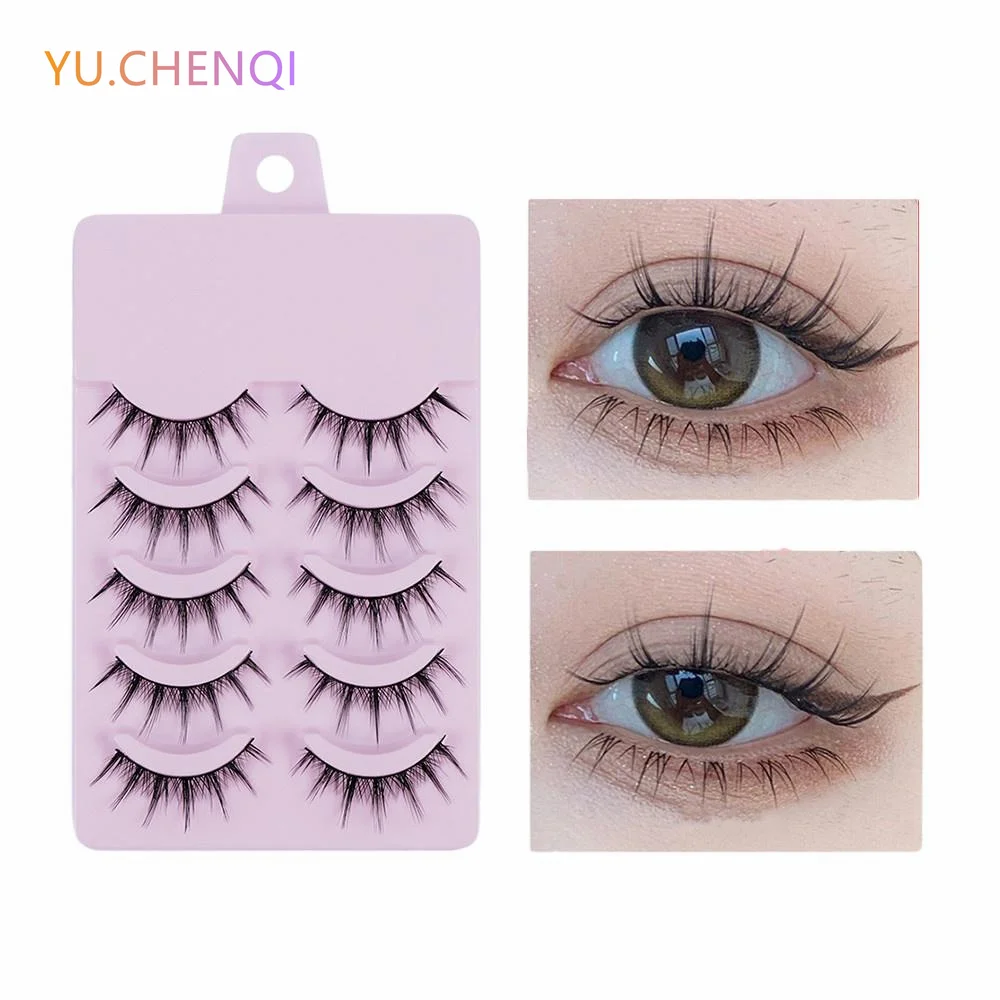 

5Pairs False Eyelashes Soft Naturally Curled Lashes Thick Comics Big Eyes Women Cosmetics Professional Makeup Beauty Tools