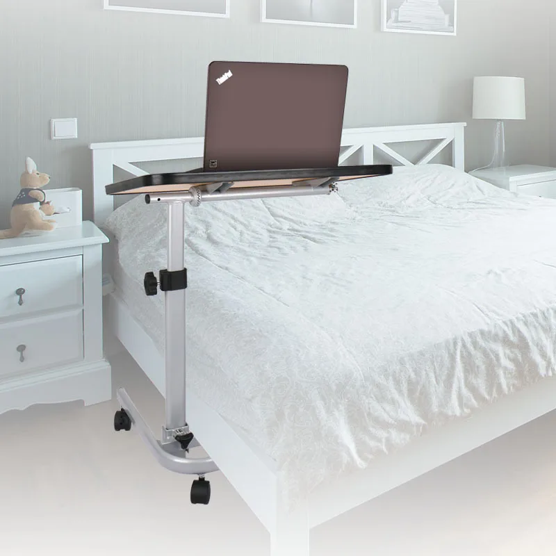 طاولة طعام طبية متحركة متعددة الوظائف مع عجلات ABS بجانب السرير رعاية المسنين للغداء لمرضى المستشفى #3